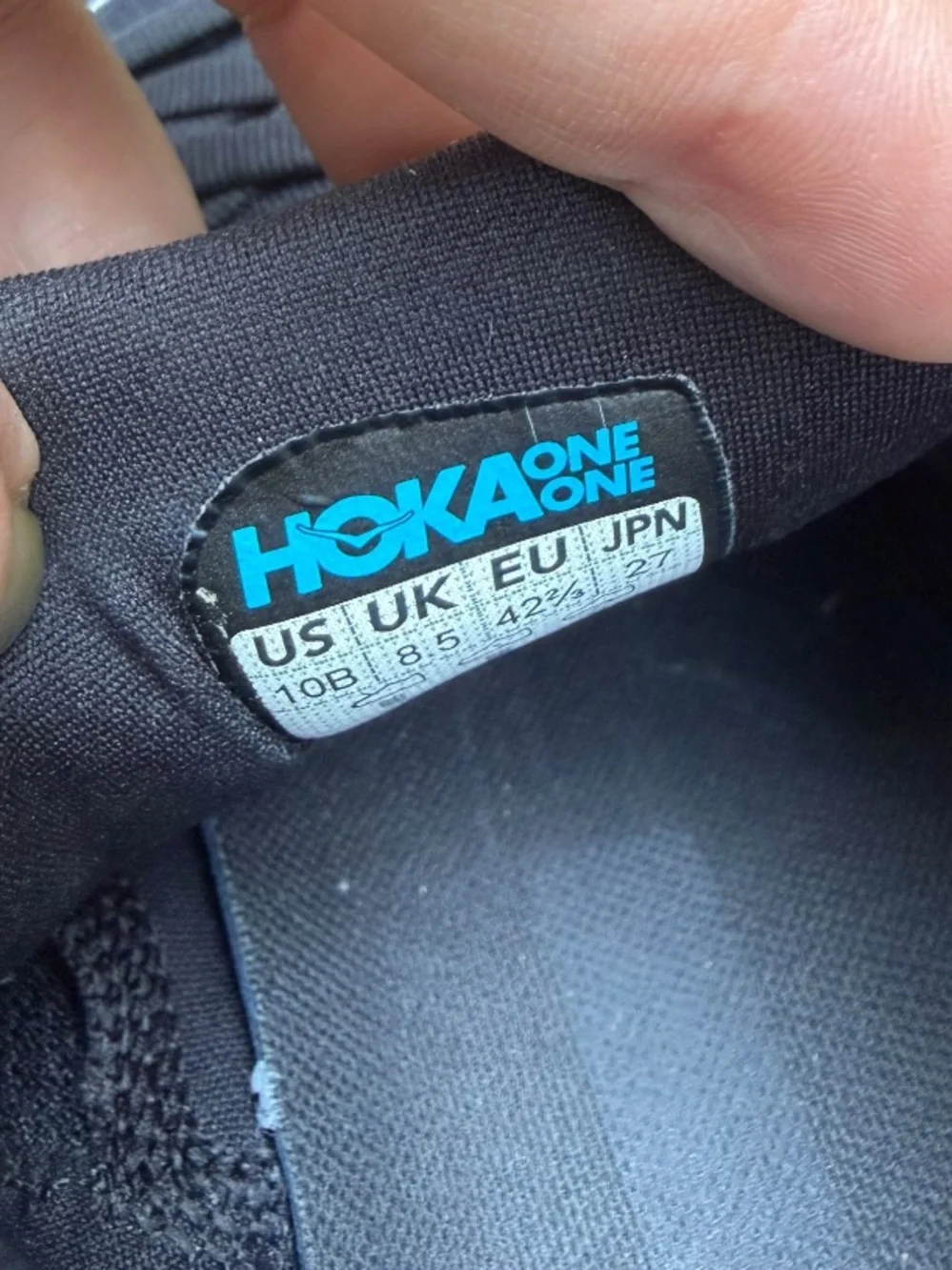 Hoka Bondi 8 Shoes Mens Size 10 Black White Max Cushion Running Athletic Sneaker